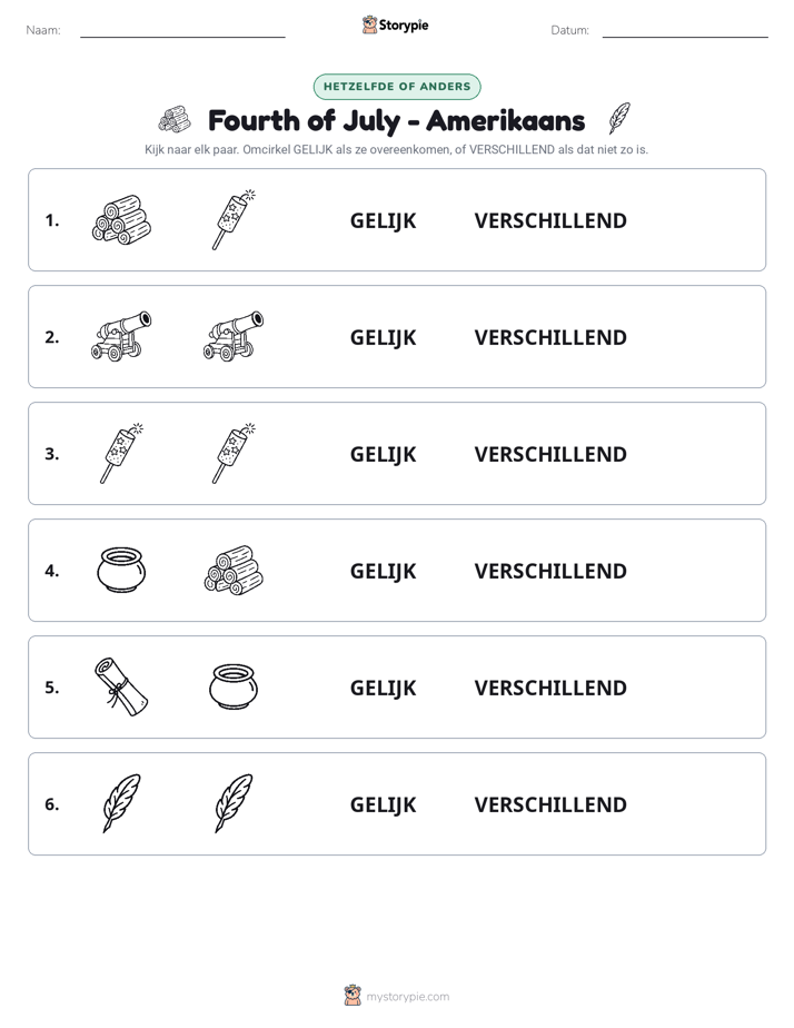 Zelfde of Verschillend
