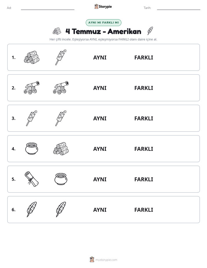 Aynı mı Farklı mı