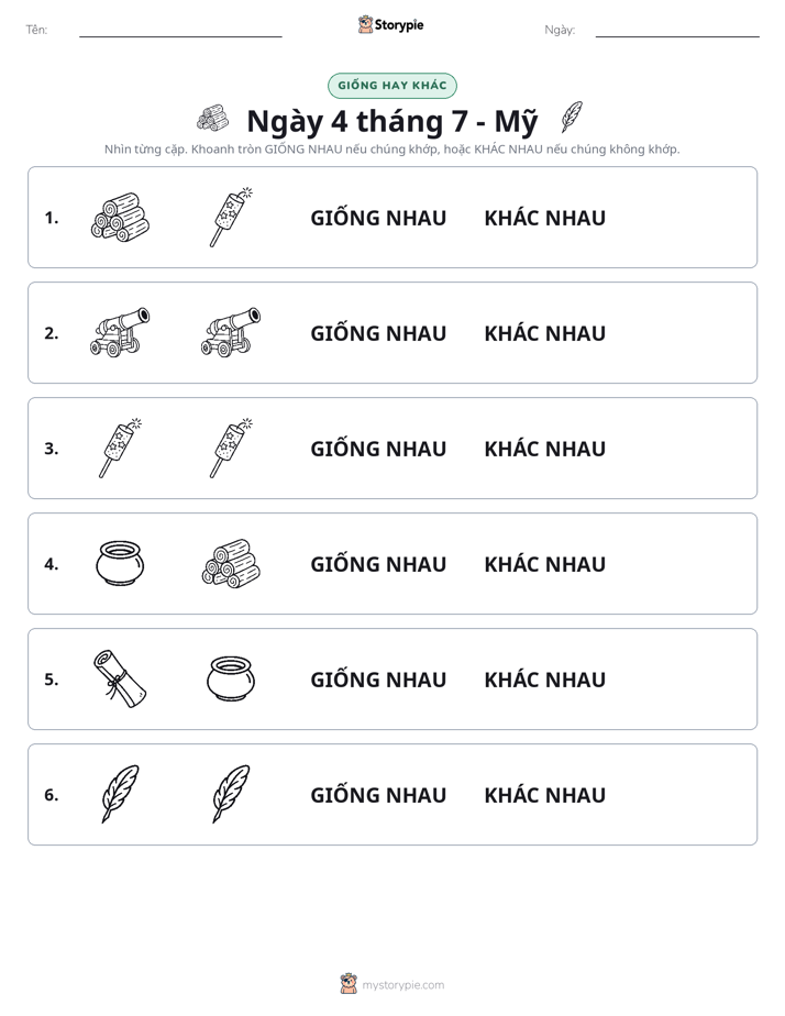 Giống Hay Khác