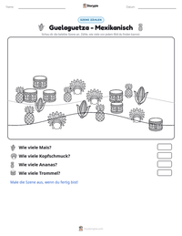 Guelaguetza - Mexikanisch druckbare Arbeitsblatt Vorschau