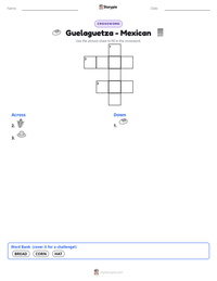 Guelaguetza - Mexican printable worksheet preview