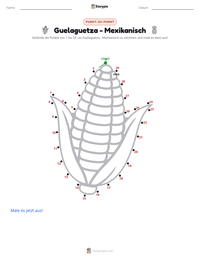 Guelaguetza - Mexikanisch druckbare Arbeitsblatt Vorschau