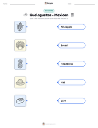 Guelaguetza - Mexican printable worksheet preview