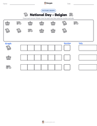 National Day - Belgian printable worksheet preview