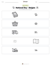 National Day - Belgian printable worksheet preview