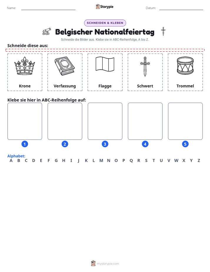 Schneiden & Einfügen Alphabet