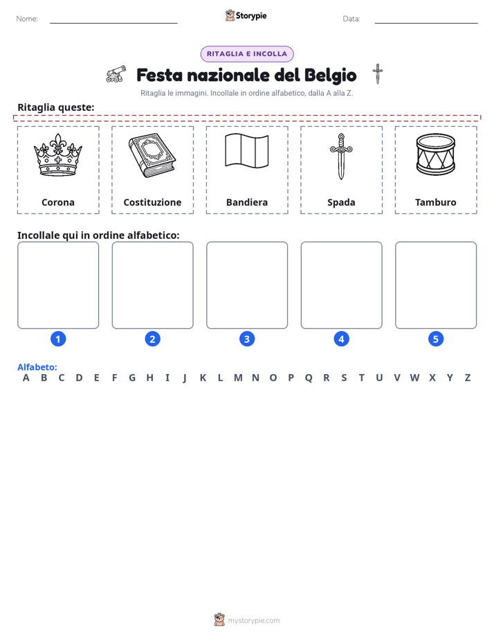 Taglia & Incolla Alfabeto