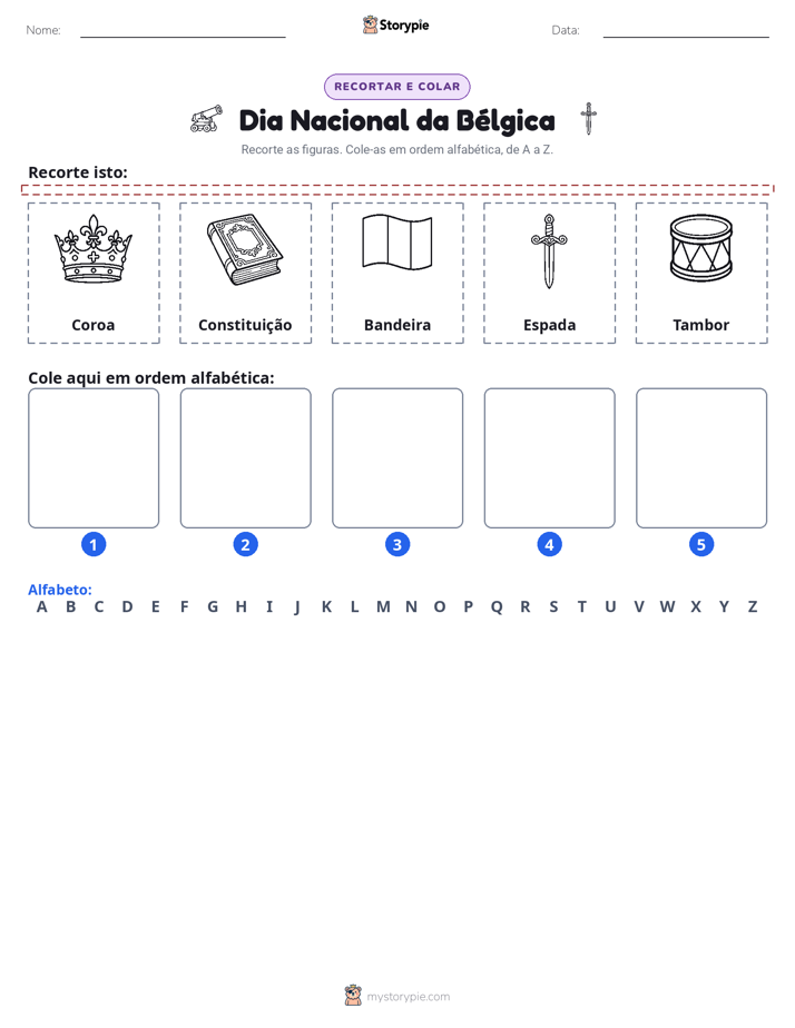 Recortar & Colar Alfabeto