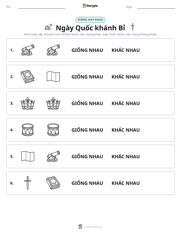 Giống Hay Khác