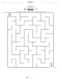 Vista previa de la hoja de trabajo imprimible de Nyepi