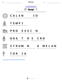 Anteprima della scheda stampabile di Nyepi