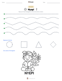 Anteprima della scheda stampabile di Nyepi