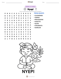 Anteprima della scheda stampabile di Nyepi