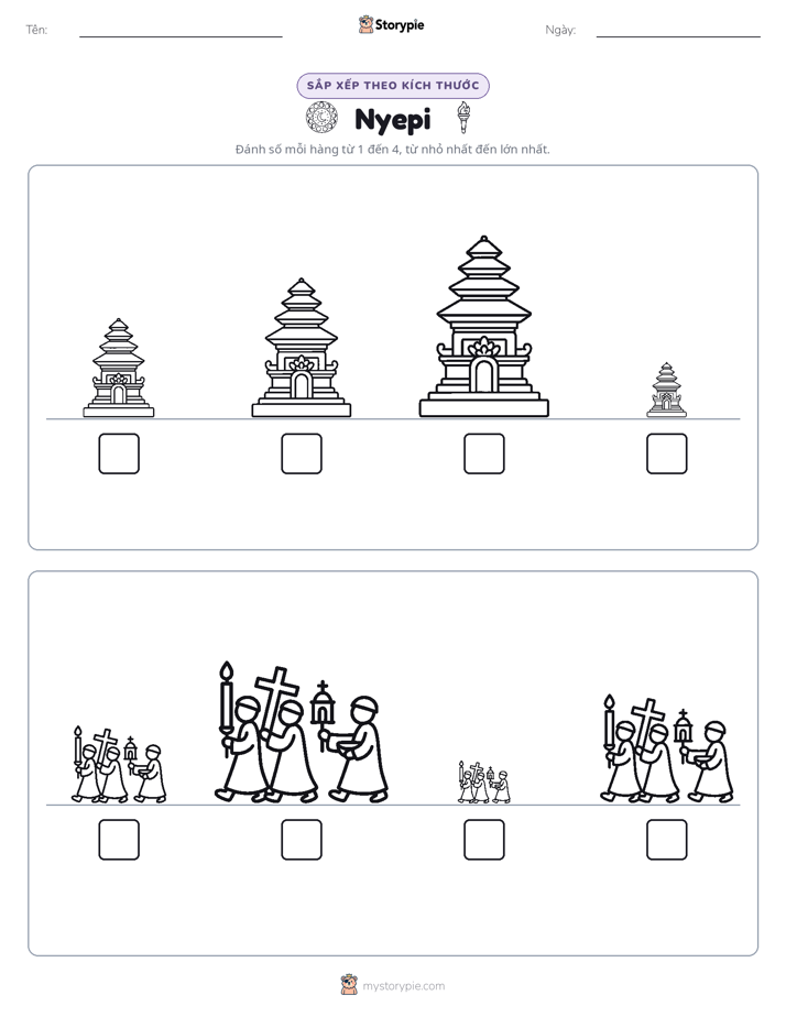 Thứ Tự Kích Thước