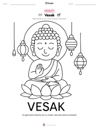 Vesak druckbare Arbeitsblatt Vorschau