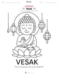 Vesak printable worksheet preview
