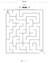 Vesak printable worksheet preview