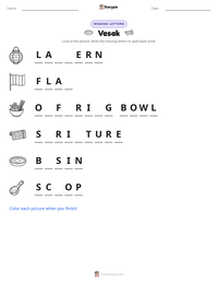 Vesak printable worksheet preview