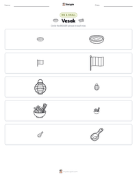 Vesak printable worksheet preview