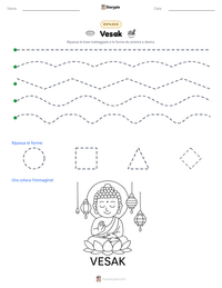 Anteprima della scheda stampabile di Vesak