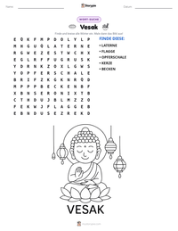 Vesak druckbare Arbeitsblatt Vorschau