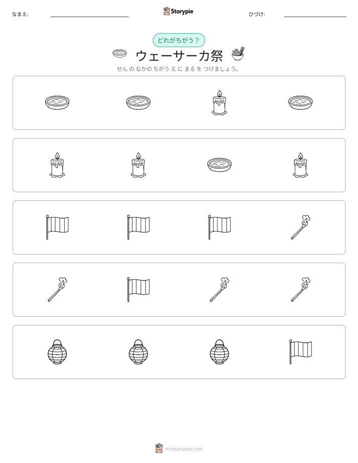 異なるものを見つけよう