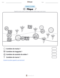 Aperçu de la feuille de travail imprimable Pâque