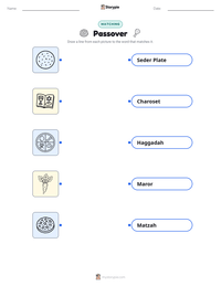 Passover printable worksheet preview