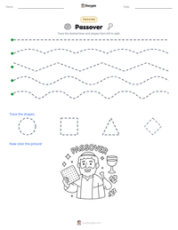 Passover printable worksheet preview