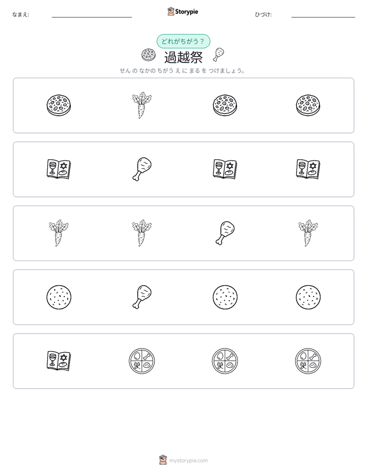 異なるものを見つけよう