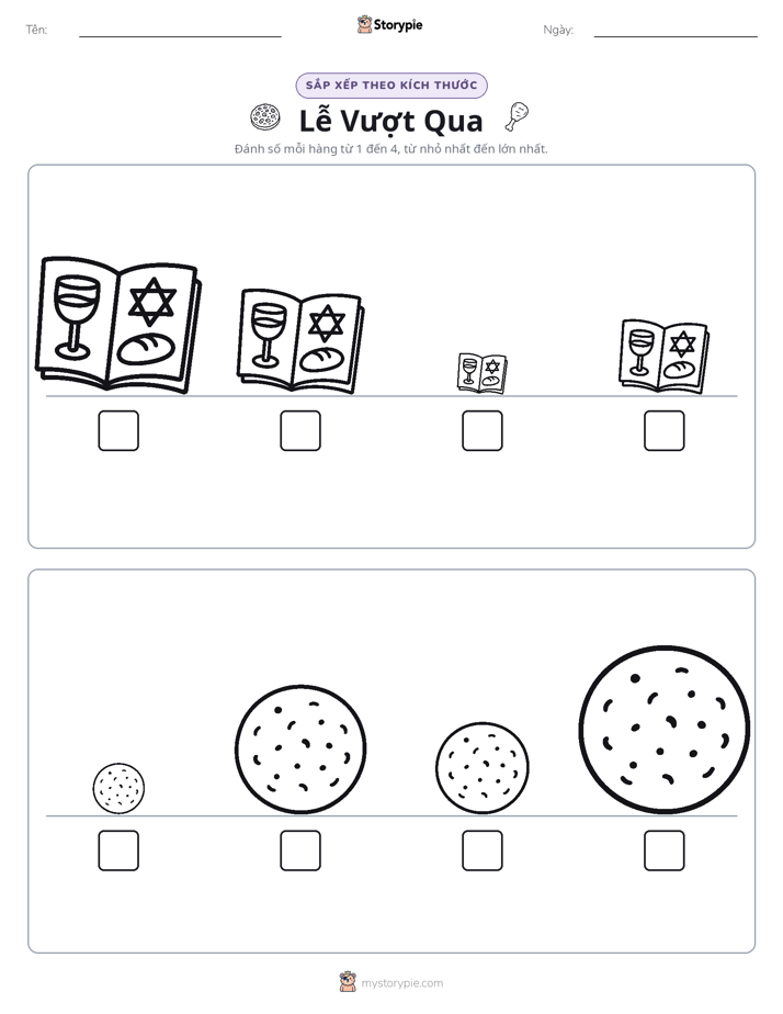 Thứ Tự Kích Thước