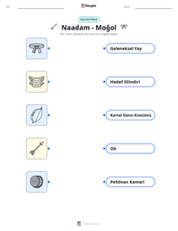 Naadam - Moğol yazdırılabilir çalışma sayfası önizlemesi