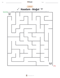 Naadam - Moğol yazdırılabilir çalışma sayfası önizlemesi