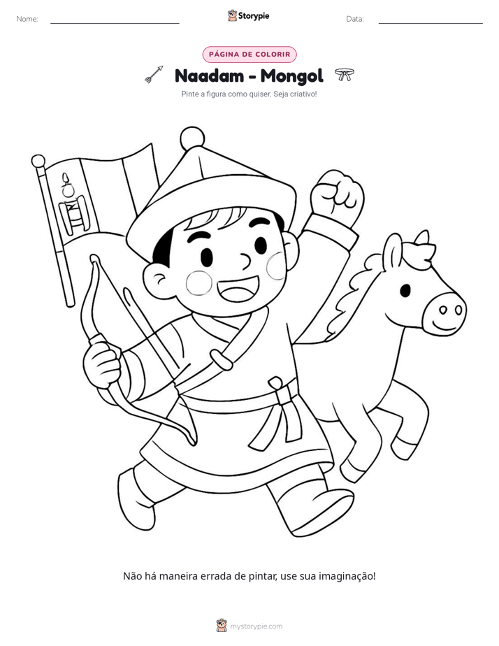 Página para colorir