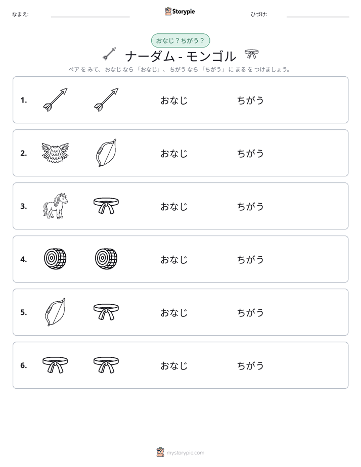 同じか違うか