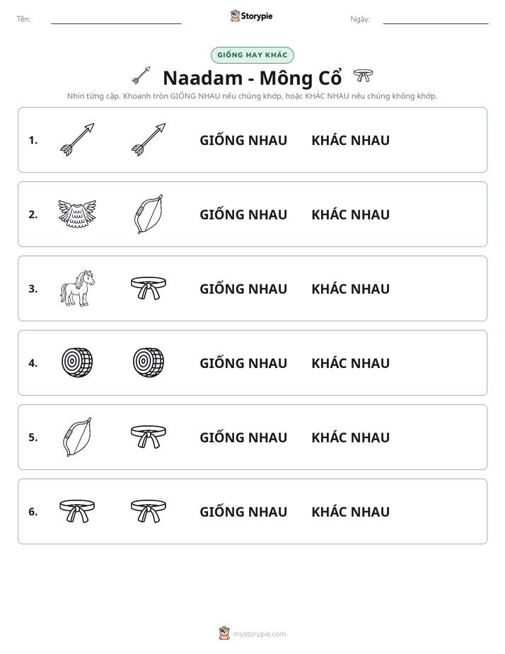 Giống Hay Khác