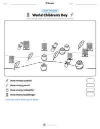 World Children's Day printable worksheet preview