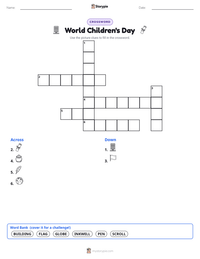 World Children's Day printable worksheet preview