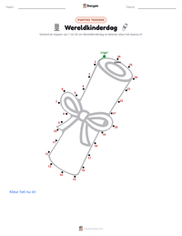 Wereldkinderdag afdrukbare werkblad voorbeeld
