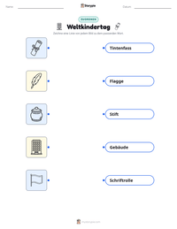 Weltkindertag druckbare Arbeitsblatt Vorschau