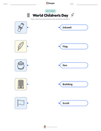World Children's Day printable worksheet preview