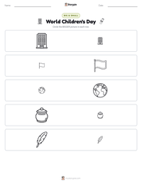 World Children's Day printable worksheet preview