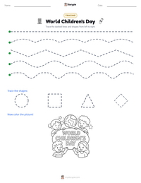 World Children's Day printable worksheet preview