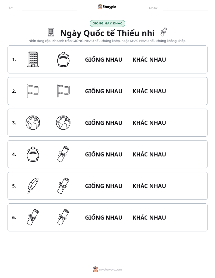 Giống Hay Khác
