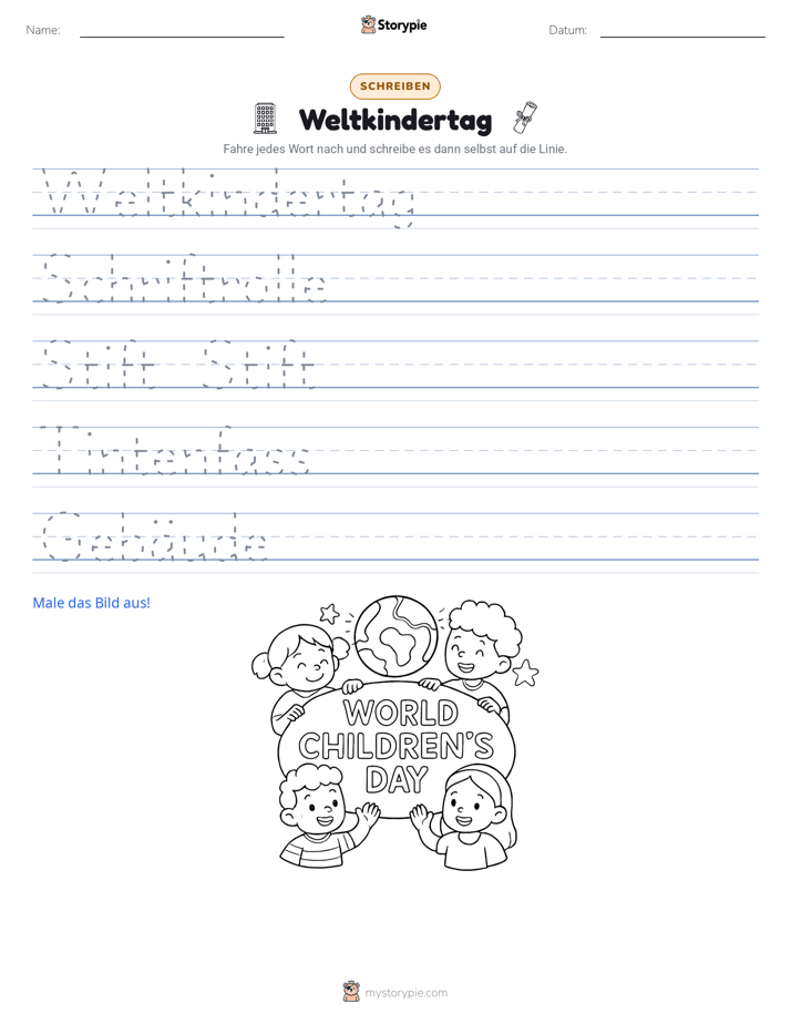Schreibübung