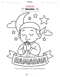 Ramadan printable worksheet preview