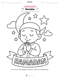 Anteprima della scheda stampabile di Ramadan