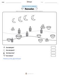 Podgląd drukowalnego arkusza ćwiczeń Ramadan