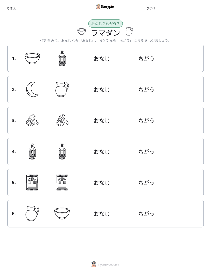 同じか違うか
