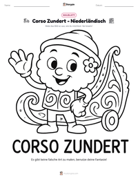 Corso Zundert - Niederländisch druckbare Arbeitsblatt Vorschau